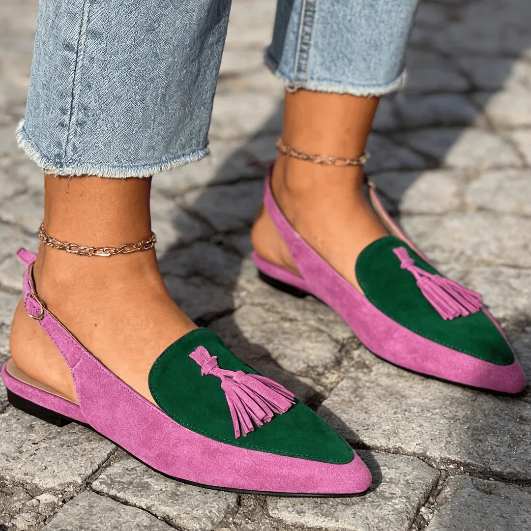 Marisa Slingback-Mules mit Quasten