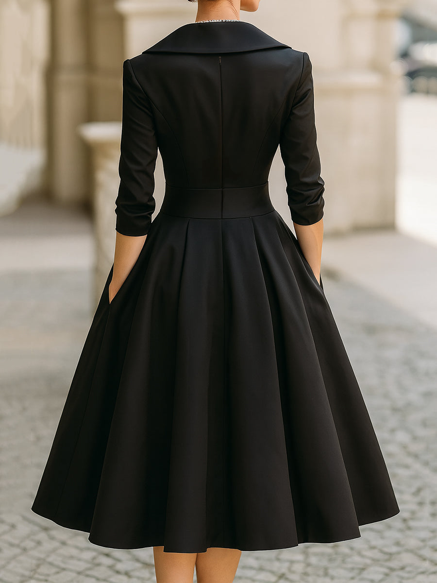 Ffion | Figurbetontes Midikleid