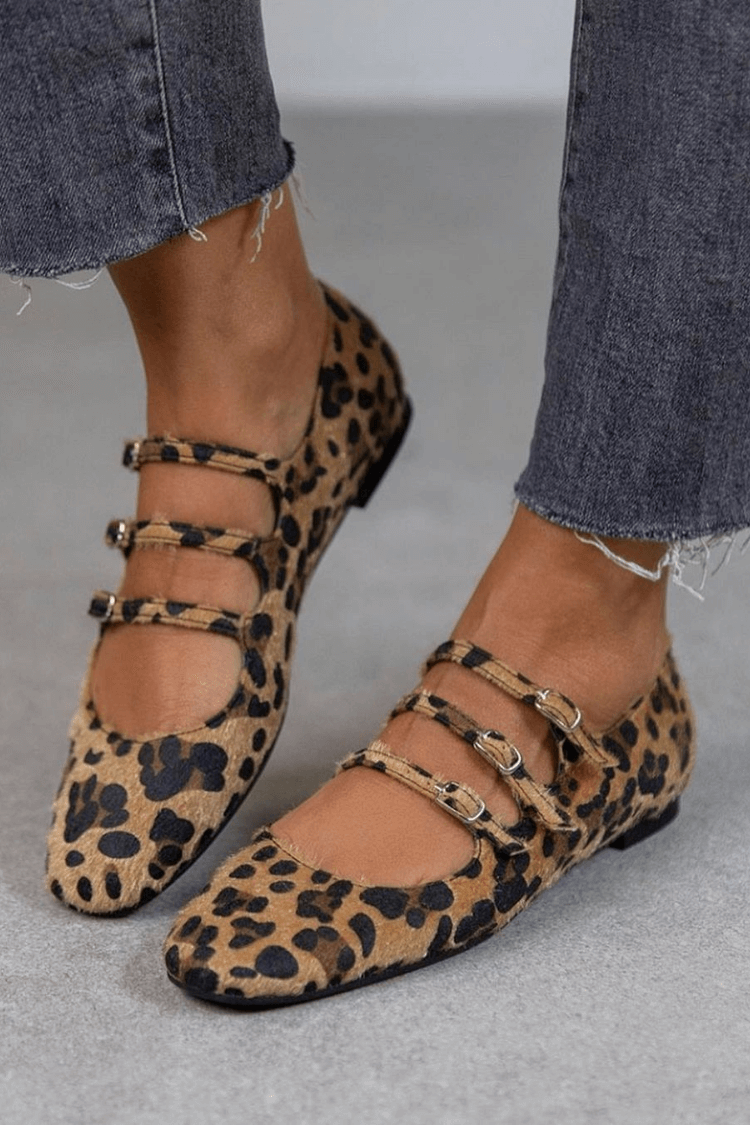 BALLERINAS MIT ANIMALPRINT