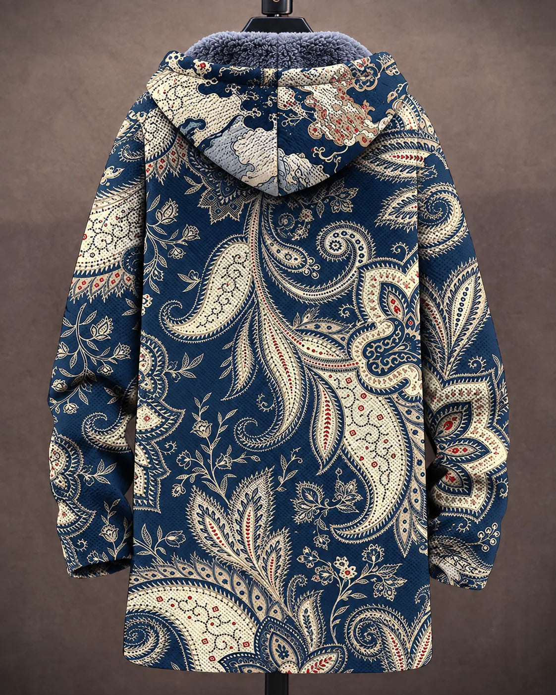 Vivienne | Kapuzenjacke mit klassischem Paisleymuster