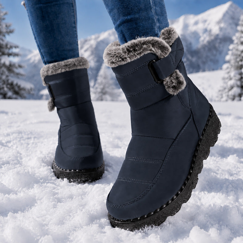 Kaja – Warme Winterstiefel mit Fellbesatz