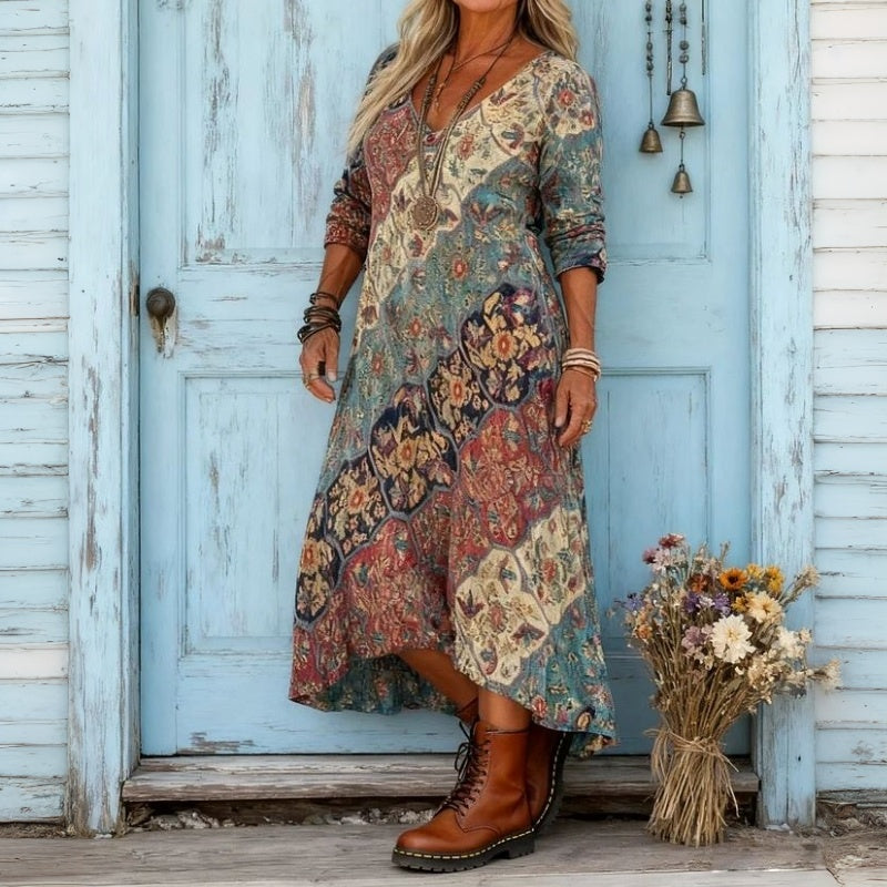 Emily | Feminines fließendes Kleid mit lockerer Passform