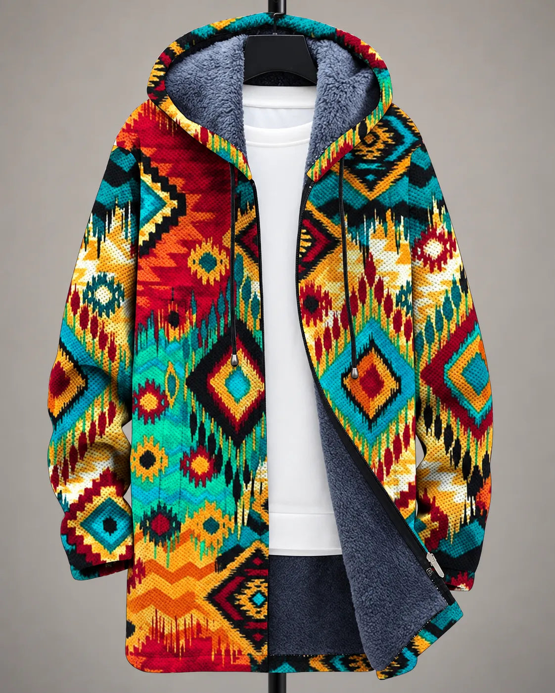 Celeste | Kapuzenjacke mit modernem Kunstdruck