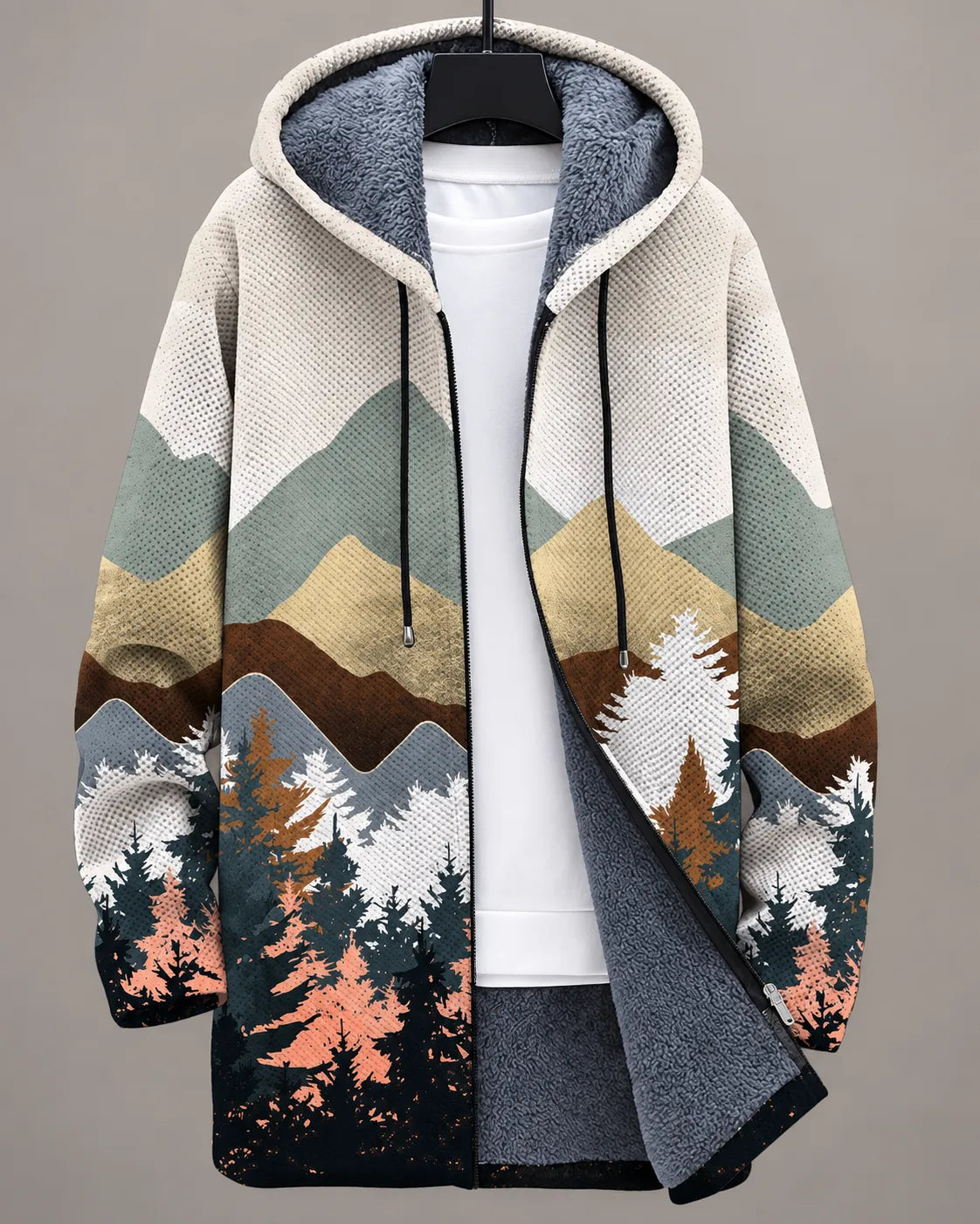 Celeste | Kapuzenjacke mit modernem Kunstdruck