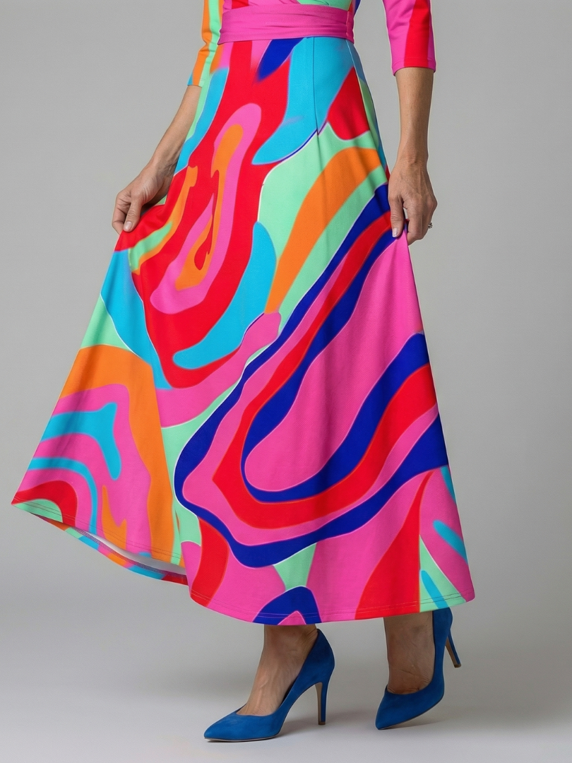 Morwenna | Wickel-Maxikleid mit Blumenmuster