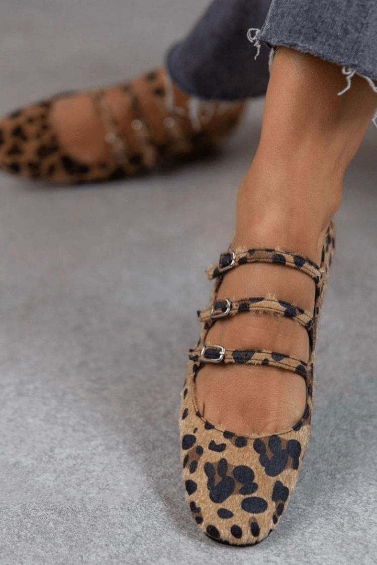 BALLERINAS MIT ANIMALPRINT