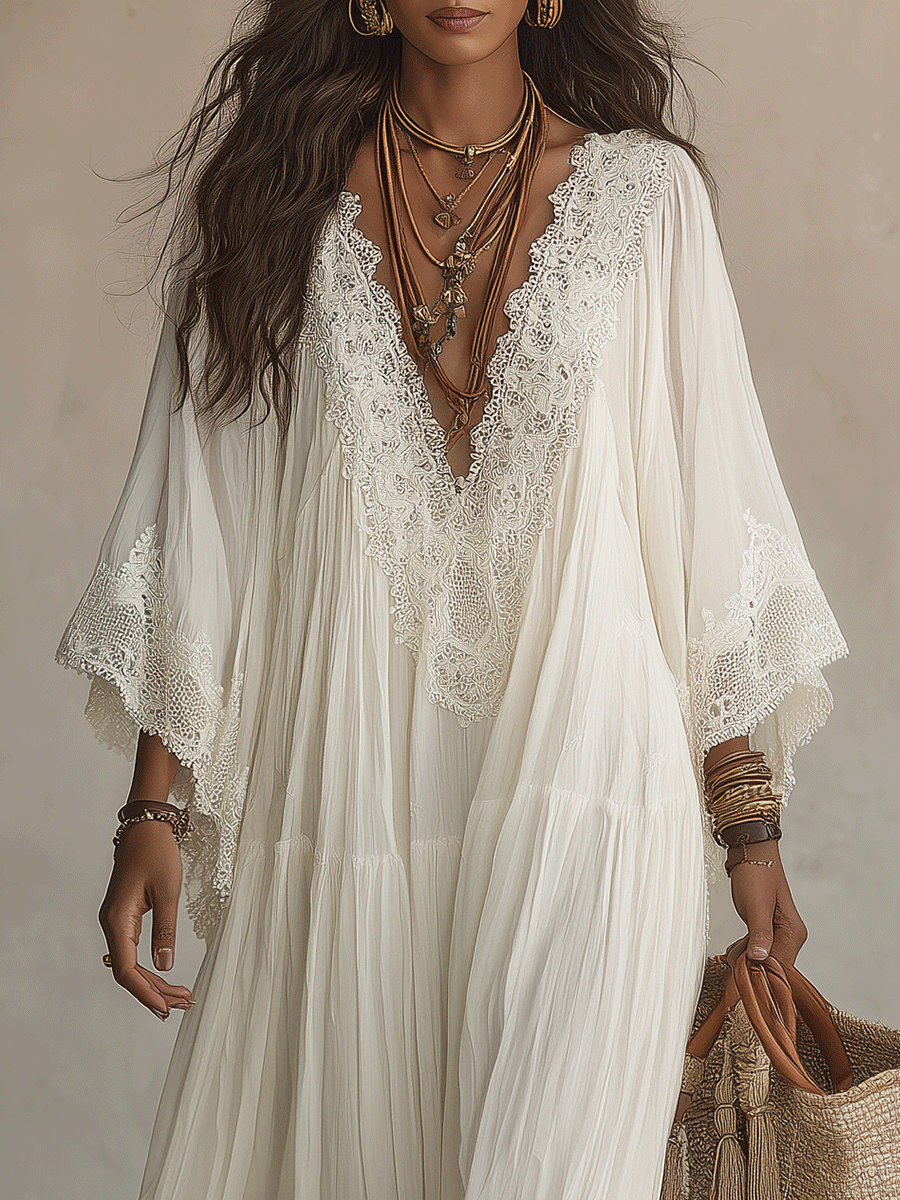 Elara – Luftiges Maxikleid im Boho-Stil