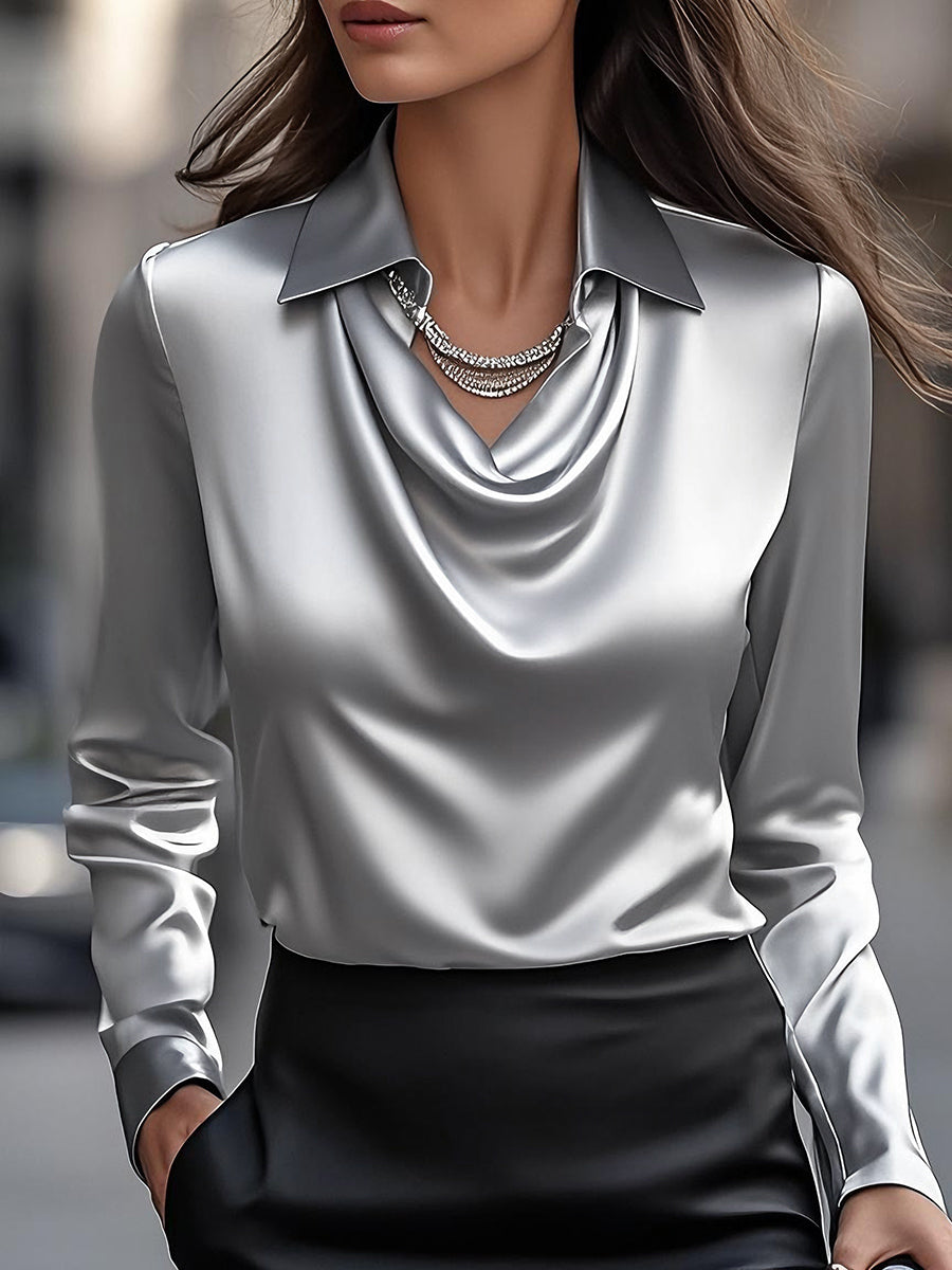Vivienne | Elegante Satinbluse
