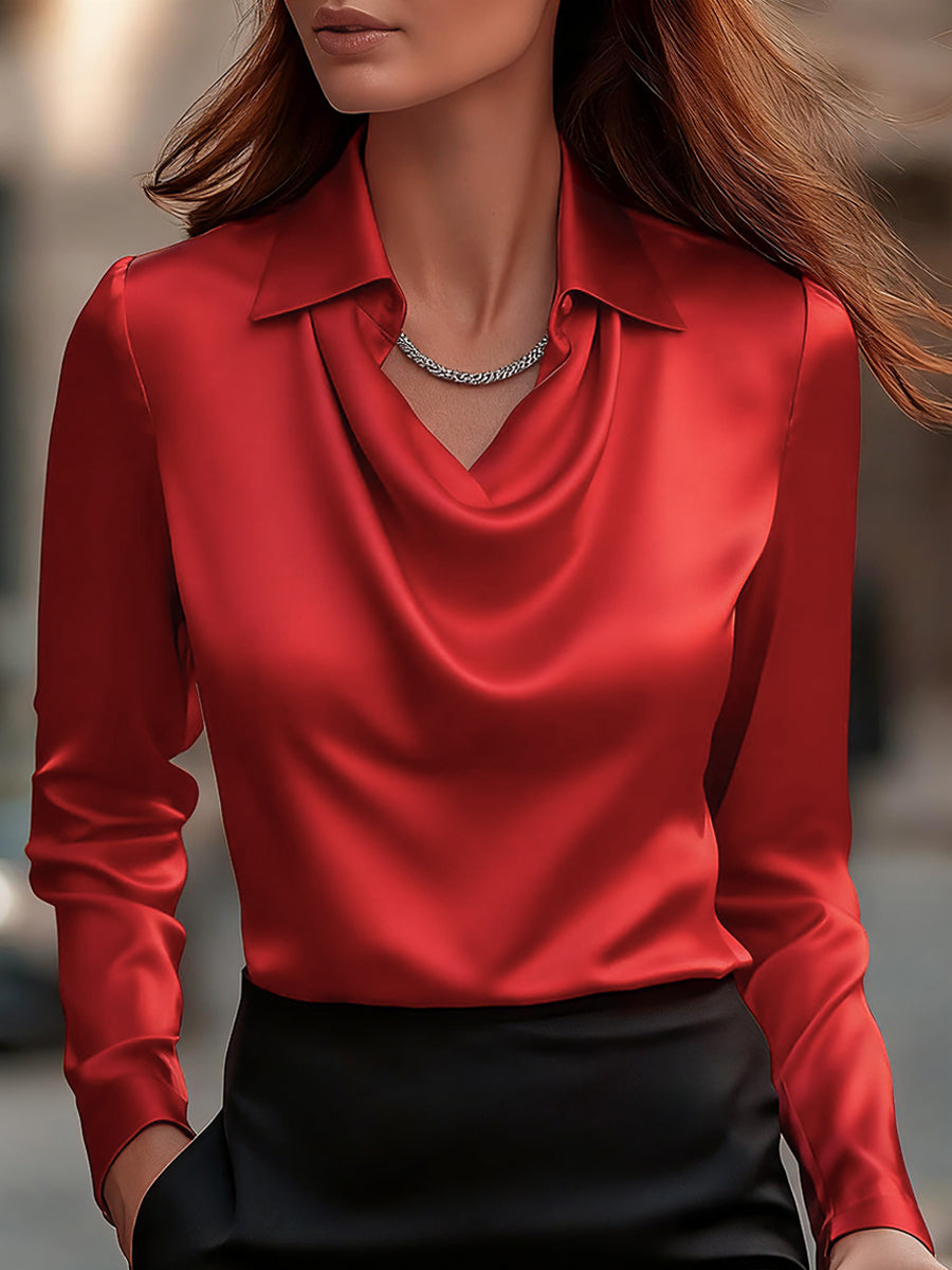 Vivienne | Elegante Satinbluse