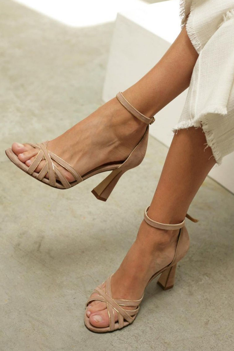 Victoria™ | Slim Heels mit runder Spitze Patchwork