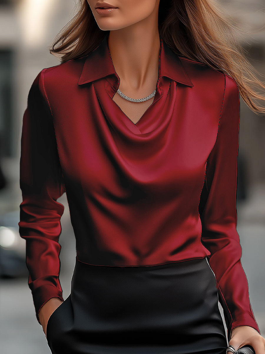 Vivienne | Elegante Satinbluse