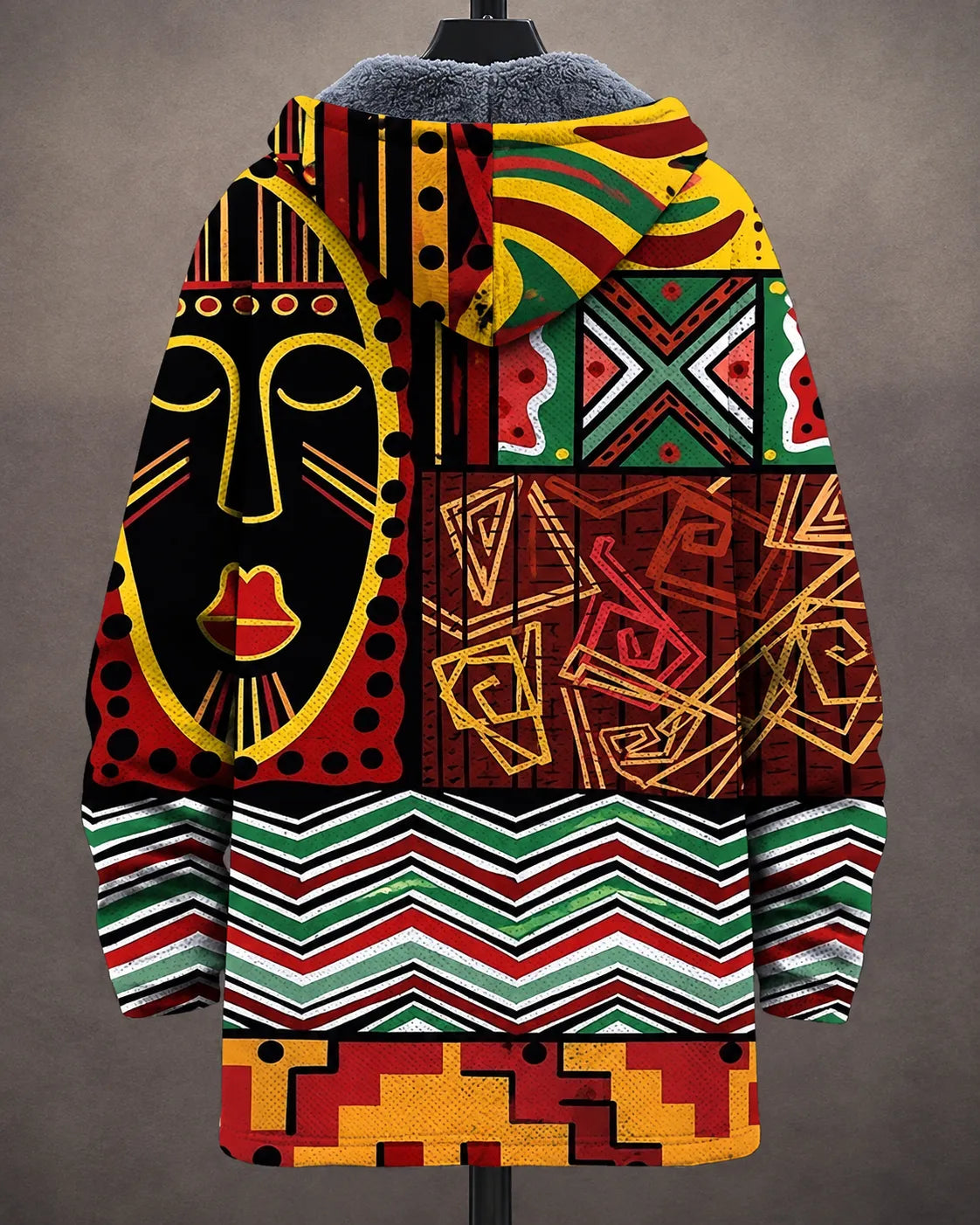 Amara | Kapuzenjacke mit Heritage-Kunstprint
