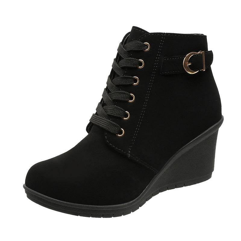 Signe – Komfortschuhe mit Keilabsatz und Reißverschluss