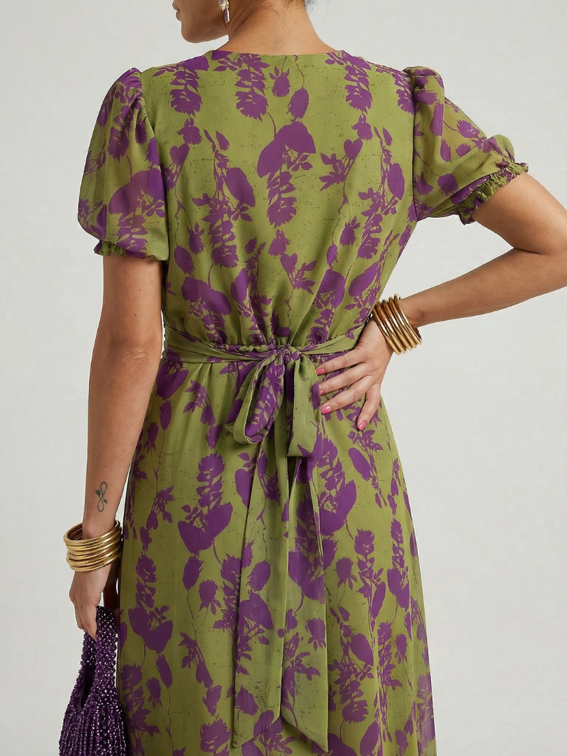 Virel | Lockeres Midikleid mit Blumenmuster