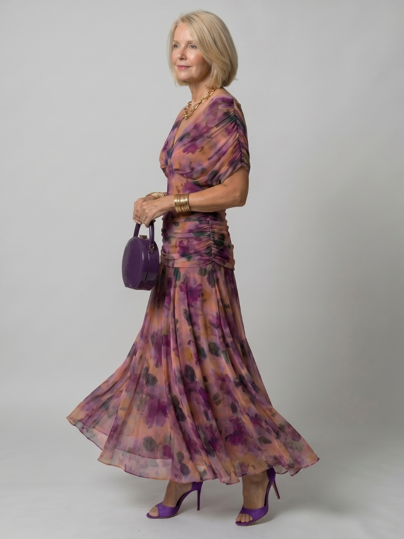 Calen | Luftiges Midikleid mit freien Schultern