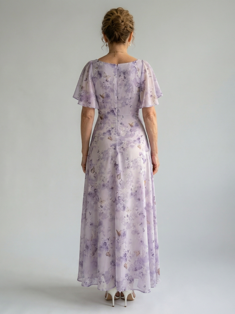 Vaelis | Midikleid mit Flatterärmeln