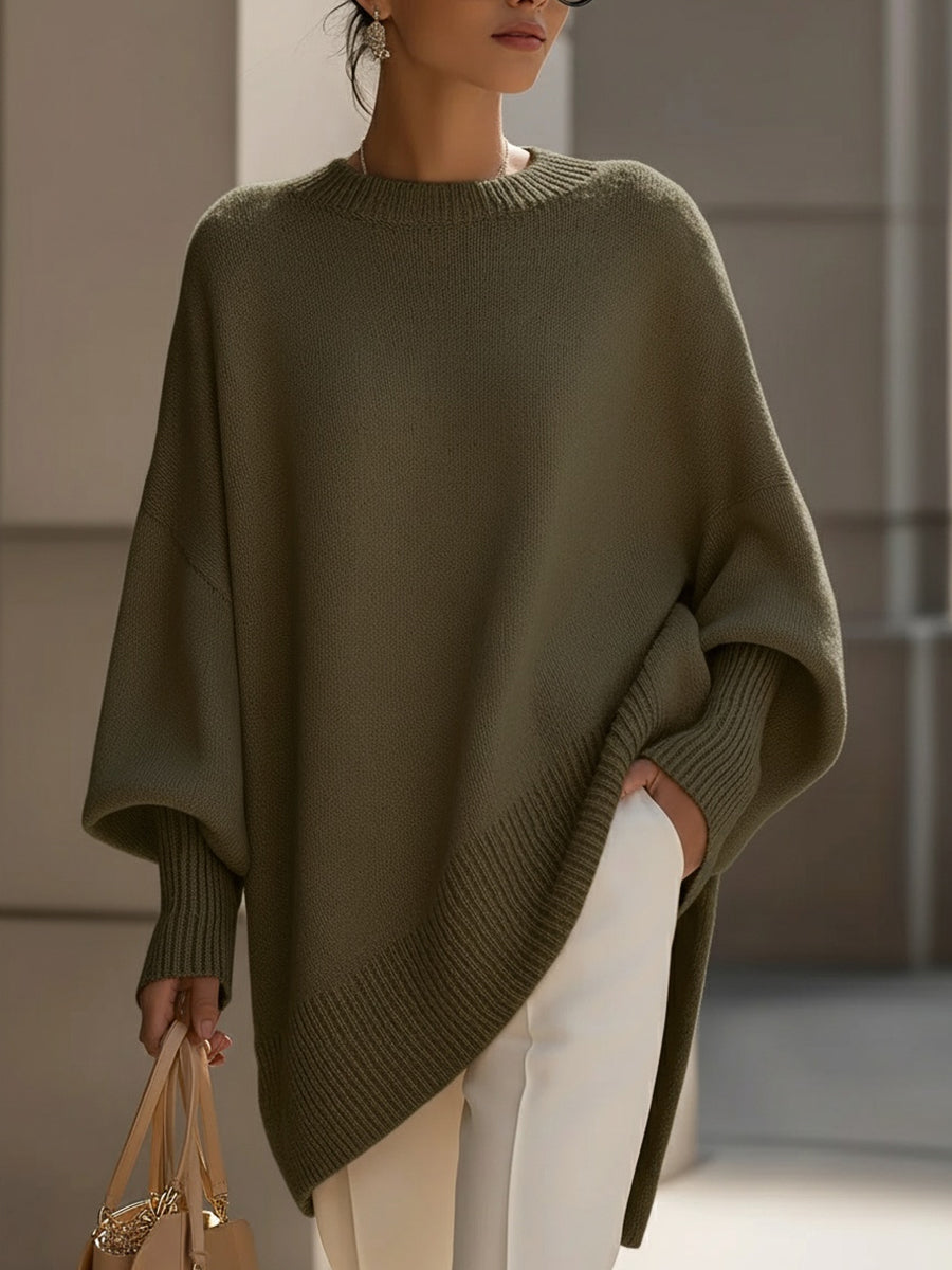 Clarisse | Lockerer Pullover mit weitem Kragen