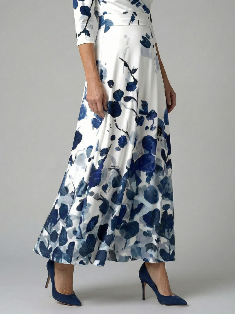 Morwenna | Wickel-Maxikleid mit Blumenmuster