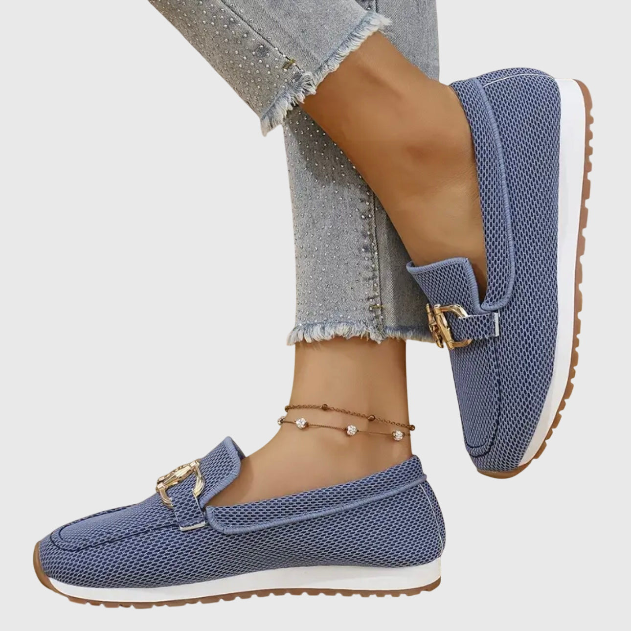 Loafer aus echtem Leder mit Horsebit-Detail für hohen Tragekomfort