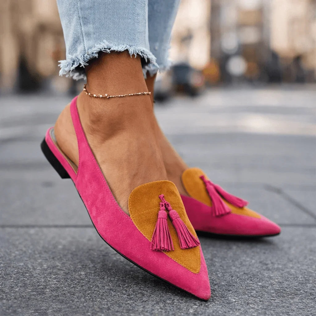 Elly Slingback-Sandalen mit Quasten