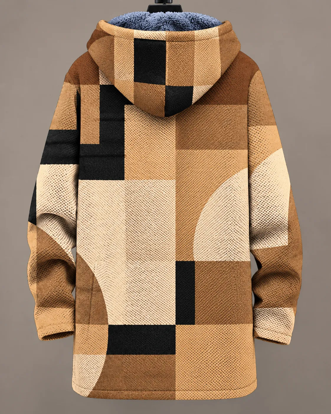 Camille Moderne Patchwork-Kapuzenjacke