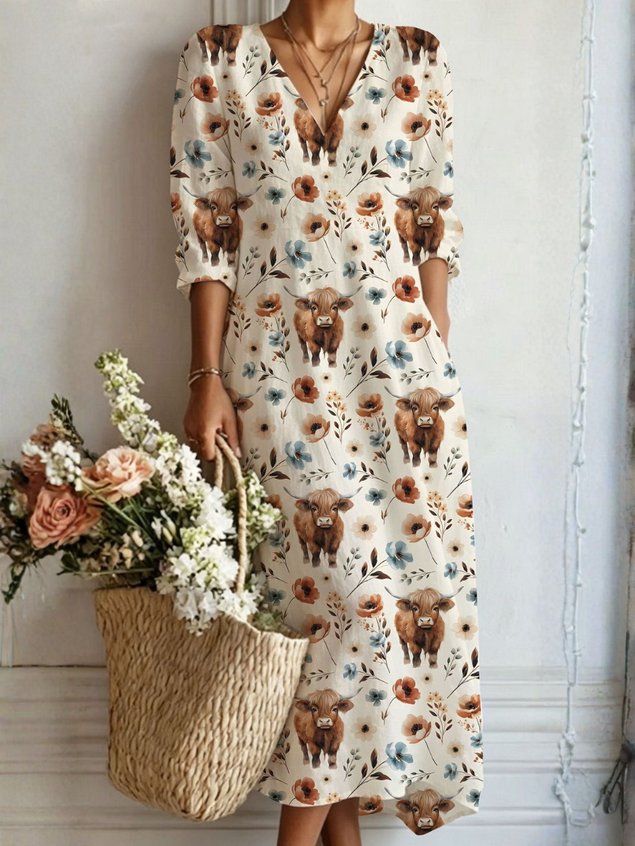 Sara™ | Langes Boho-Kleid