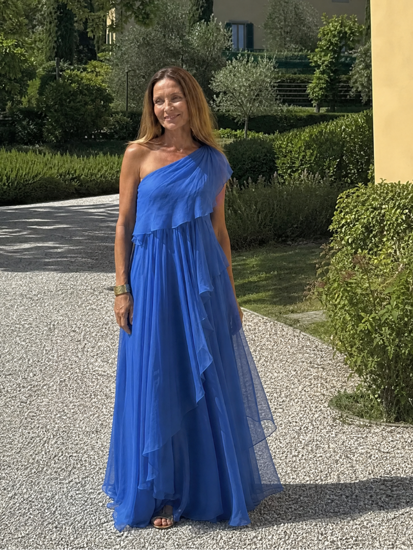 Alina – Elegantes One-Shoulder-Maxikleid