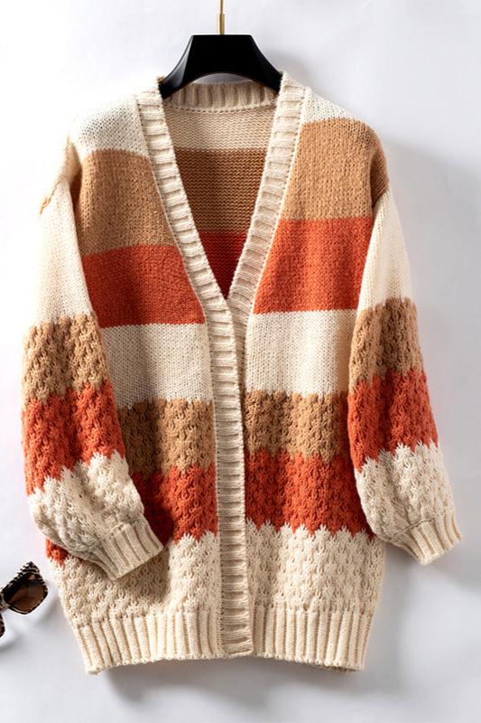 Oversize-Strickcardigan – Lockerer Strick mit offener Front