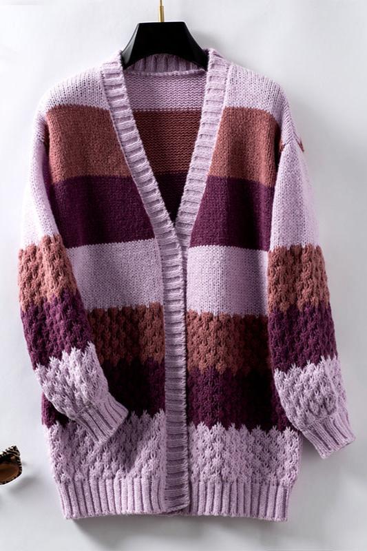 Oversize-Strickcardigan – Lockerer Strick mit offener Front