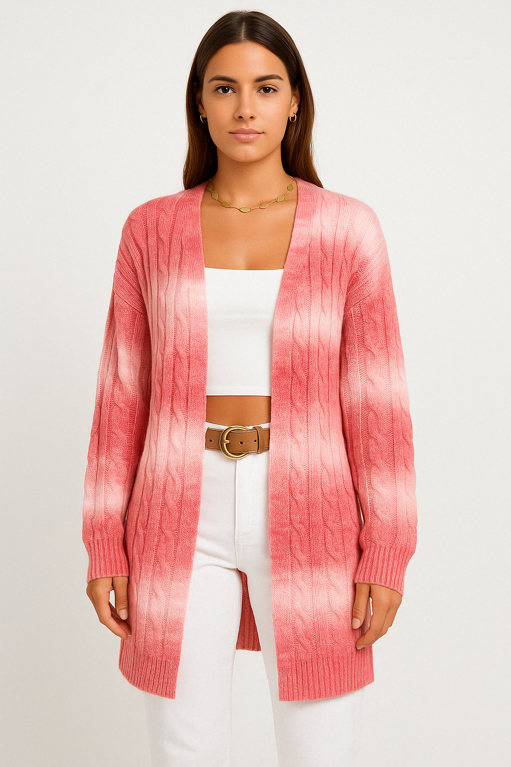 Lange Cardigan – Weiche Strickcardigan mit offener Front