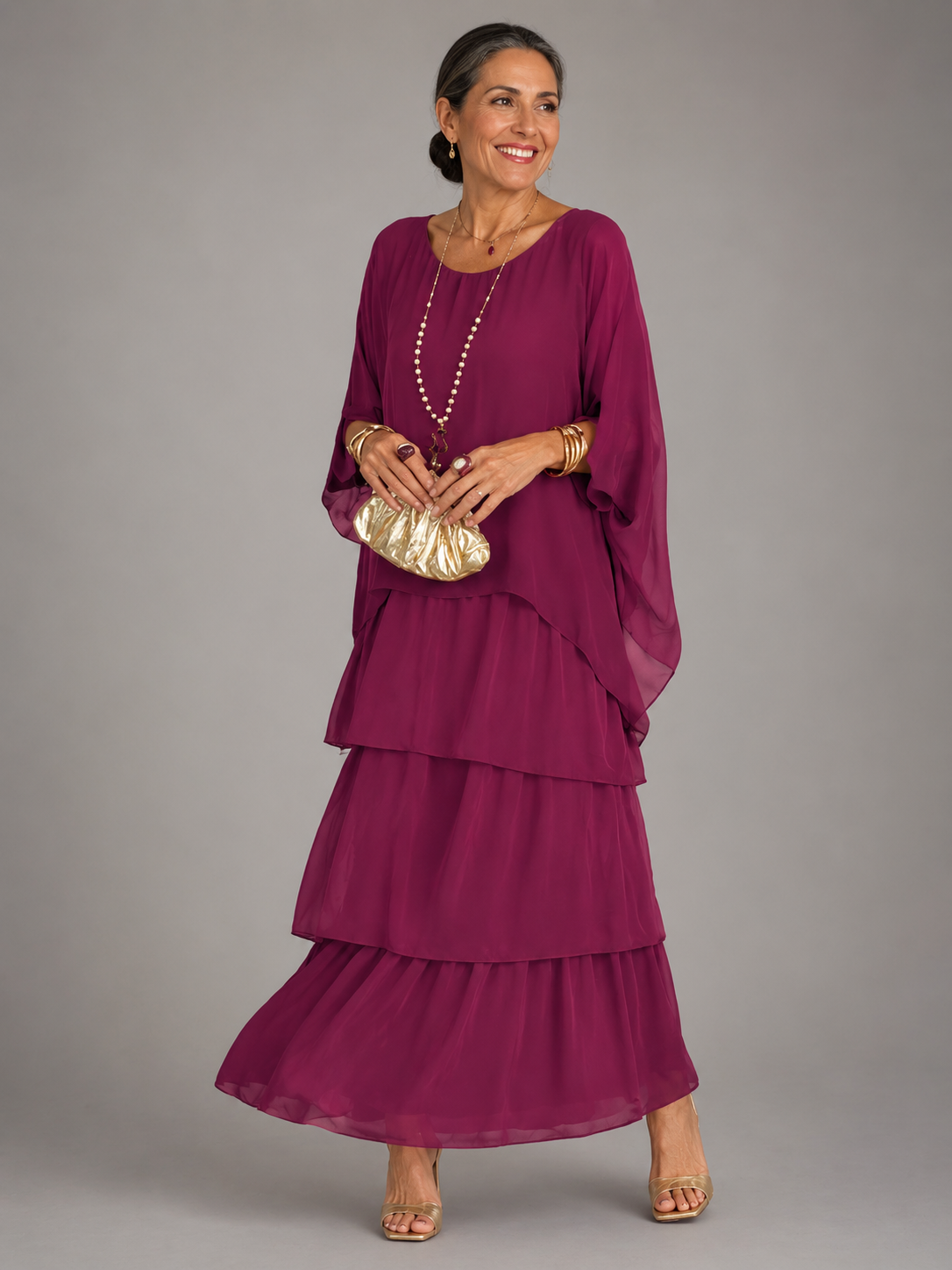 Elspeth | Fließendes Maxikleid