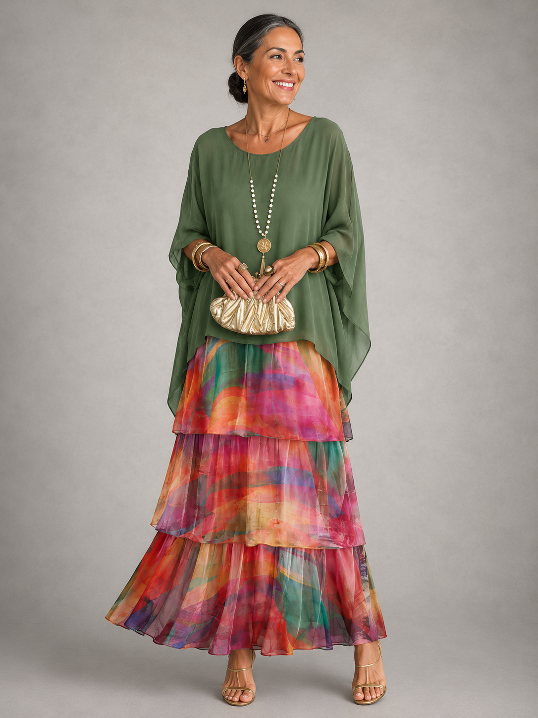 Elspeth | Fließendes Maxikleid