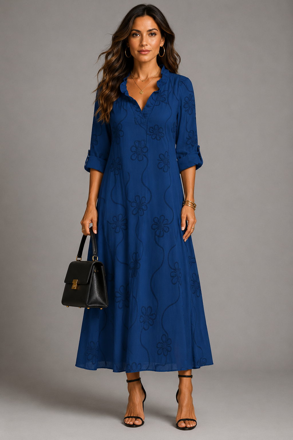 Ambre | Figurumschmeichelndes geblümtes Sommerkleid