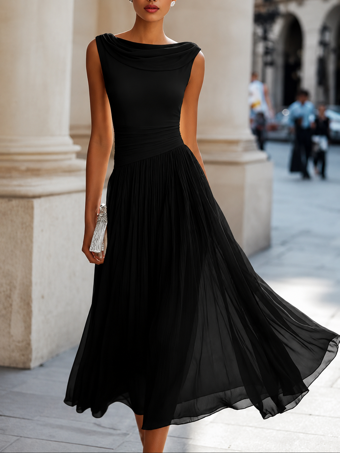 Cadence | Plissiertes Midikleid