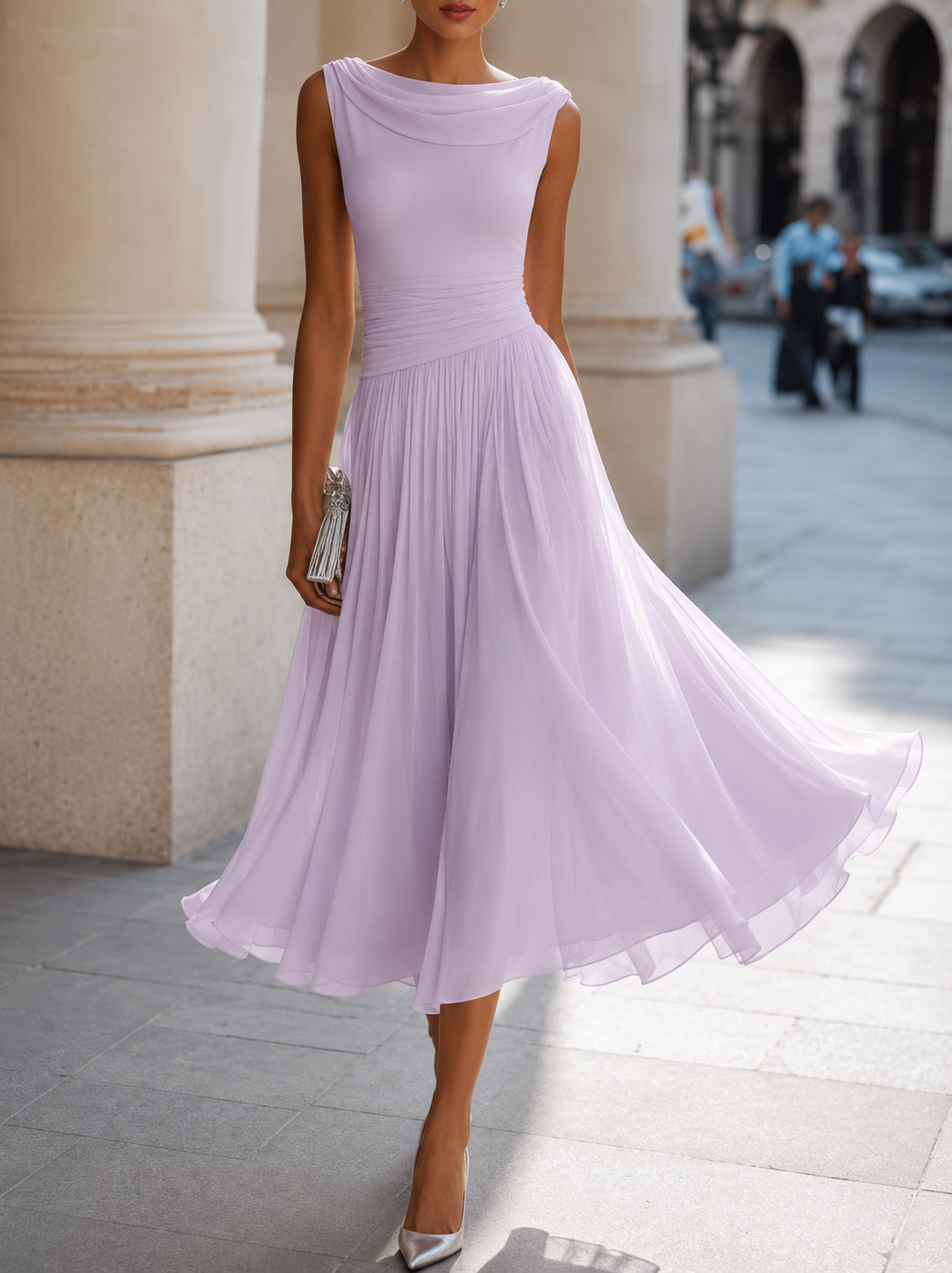 Cadence | Plissiertes Midikleid