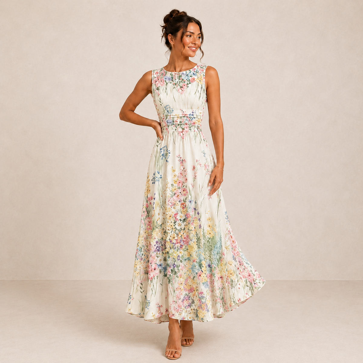 Isolde-May | Midikleid mit Spitzenbesatz