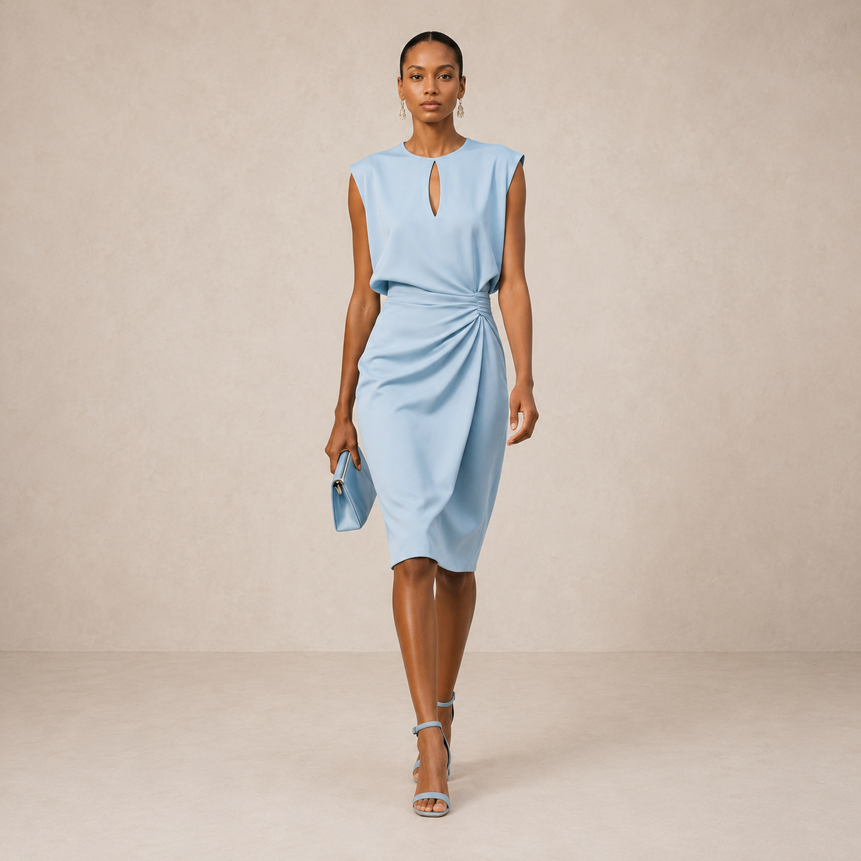 Averil | Drapiertes Midikleid