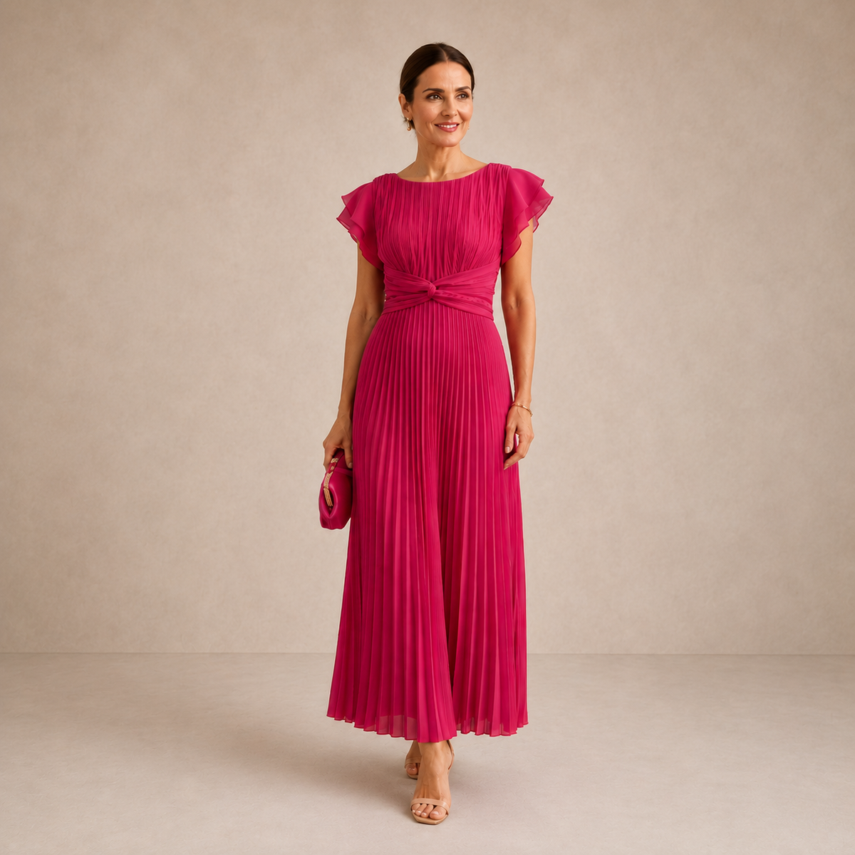 Hazel | Midikleid zum Binden vorne