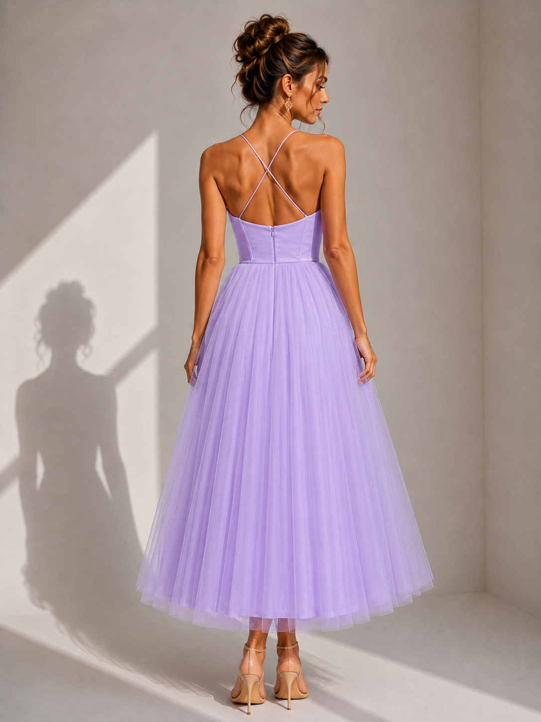 Ines | Midikleid mit betonter Taille