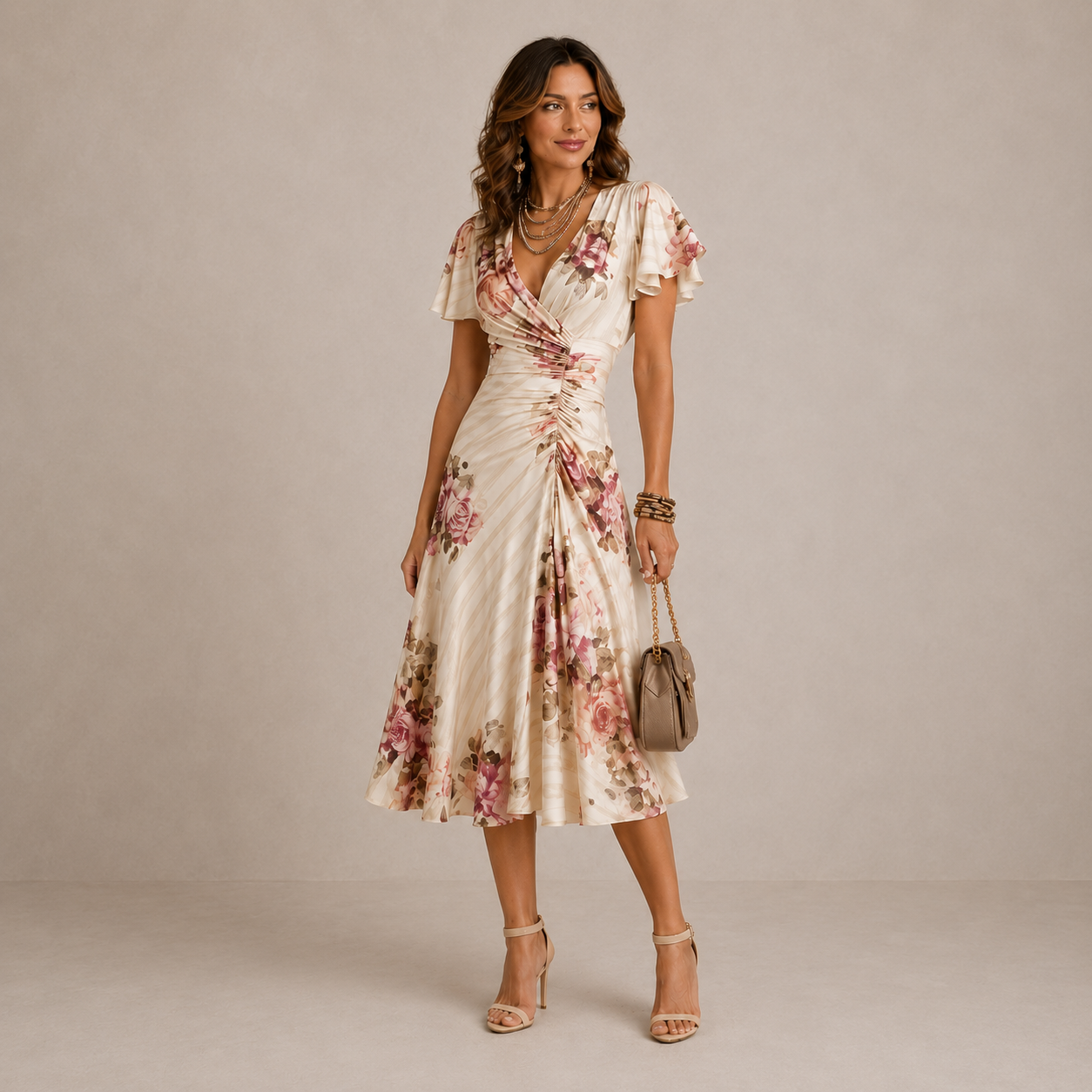 Freya | Plissiertes Midikleid