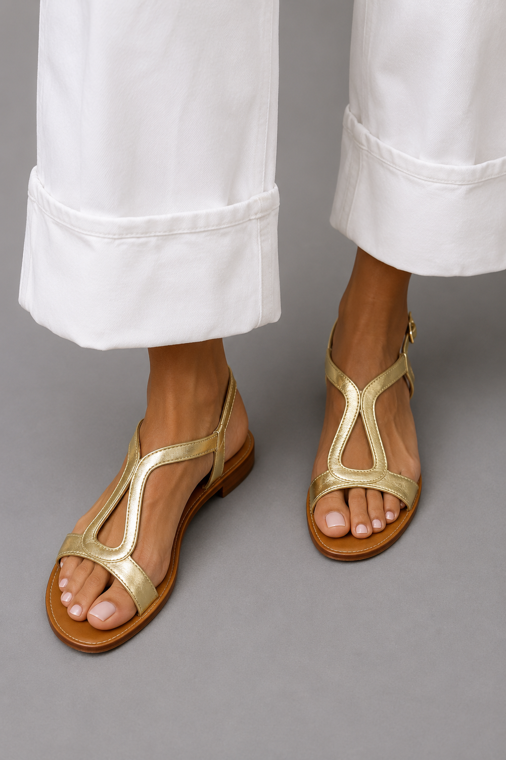 Estrid | Elegante flache Sandalen