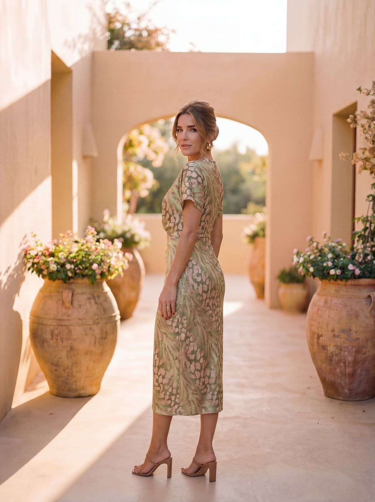 Carys | Midikleid mit Rüschenärmeln