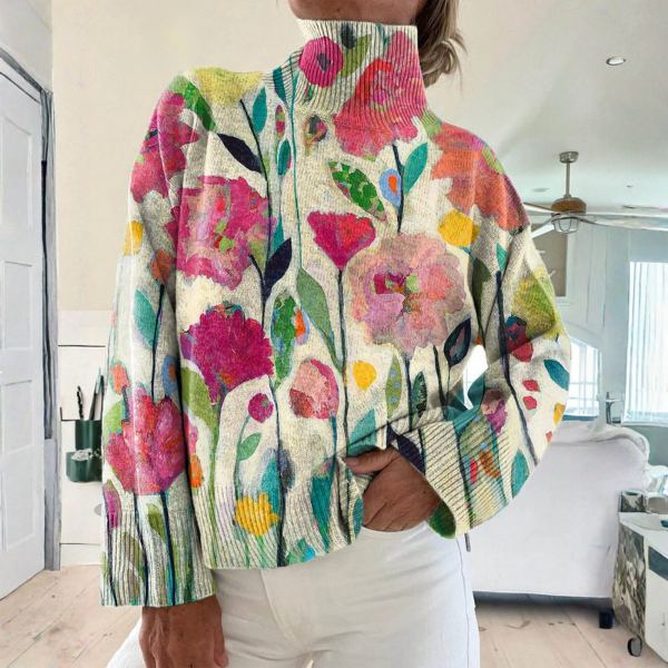 Lucy | Gemütlicher Rollkragenpullover im Vintage-Stil