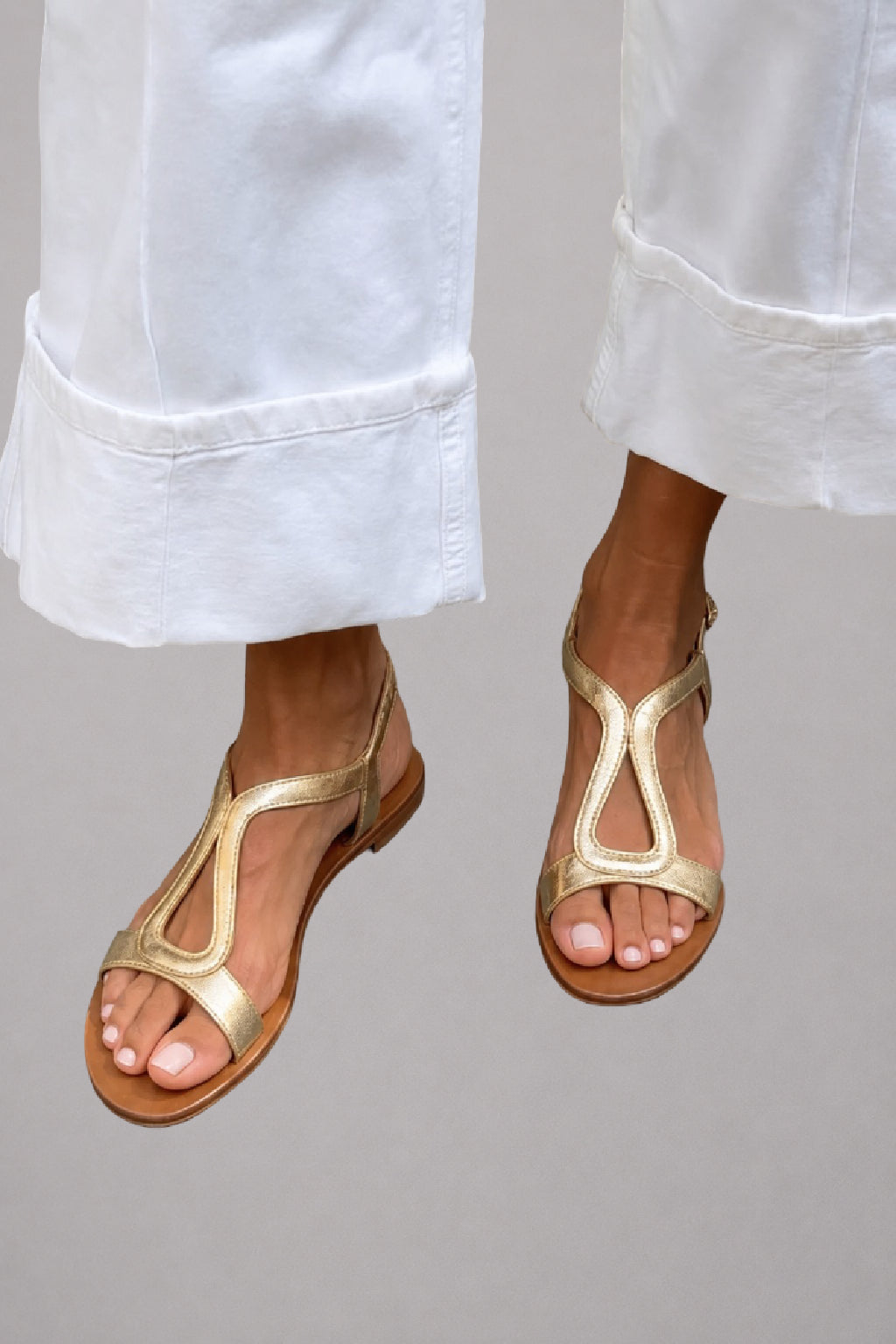 Estrid | Elegante flache Sandalen