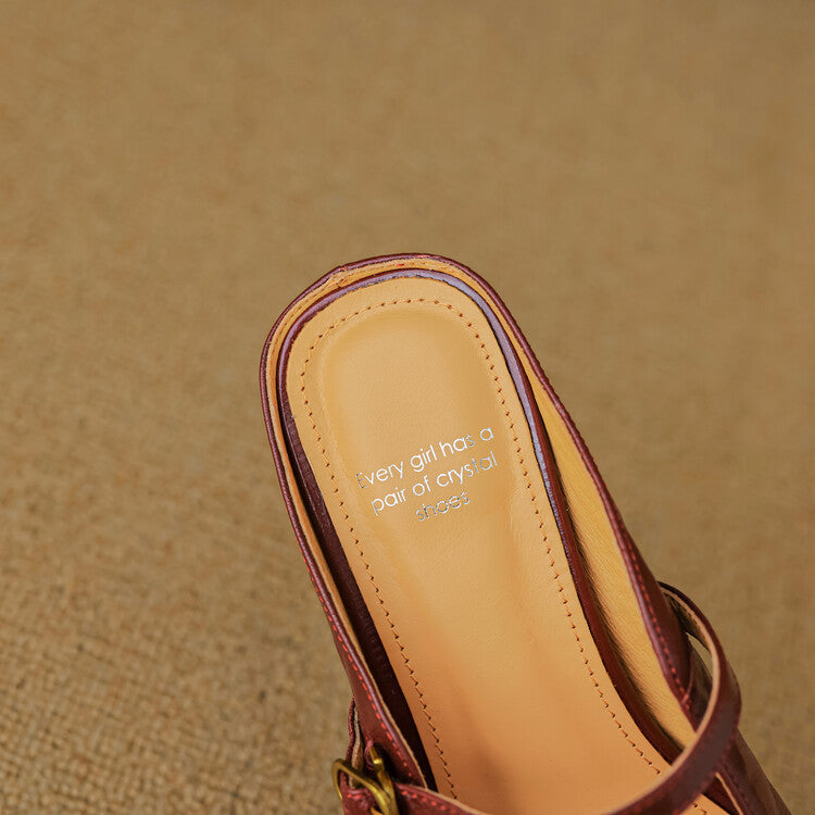 Vian Pantoletten aus echtem Leder