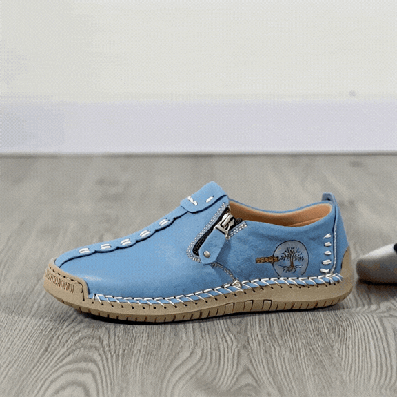 Florence | Gepolsterte Loafer mit Reißverschluss