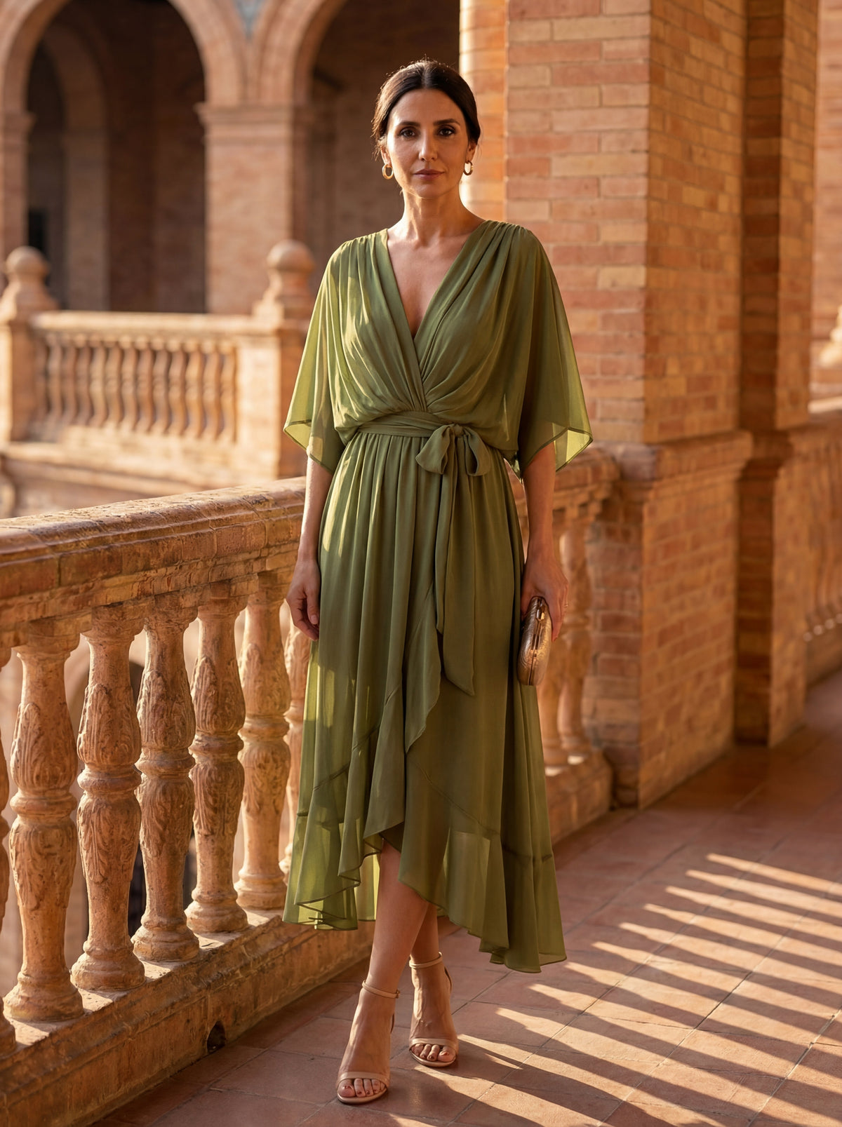 Verity | Midikleid mit V-Ausschnitt