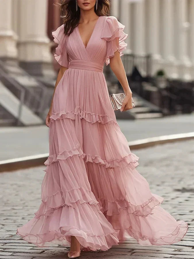 Zoe – Elegantes Braut-Maxikleid in Hellrosa