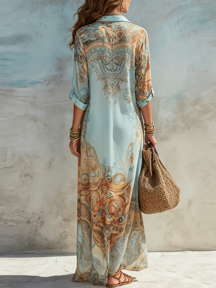 Seren | Boho-Maxikleid mit Paisleymuster