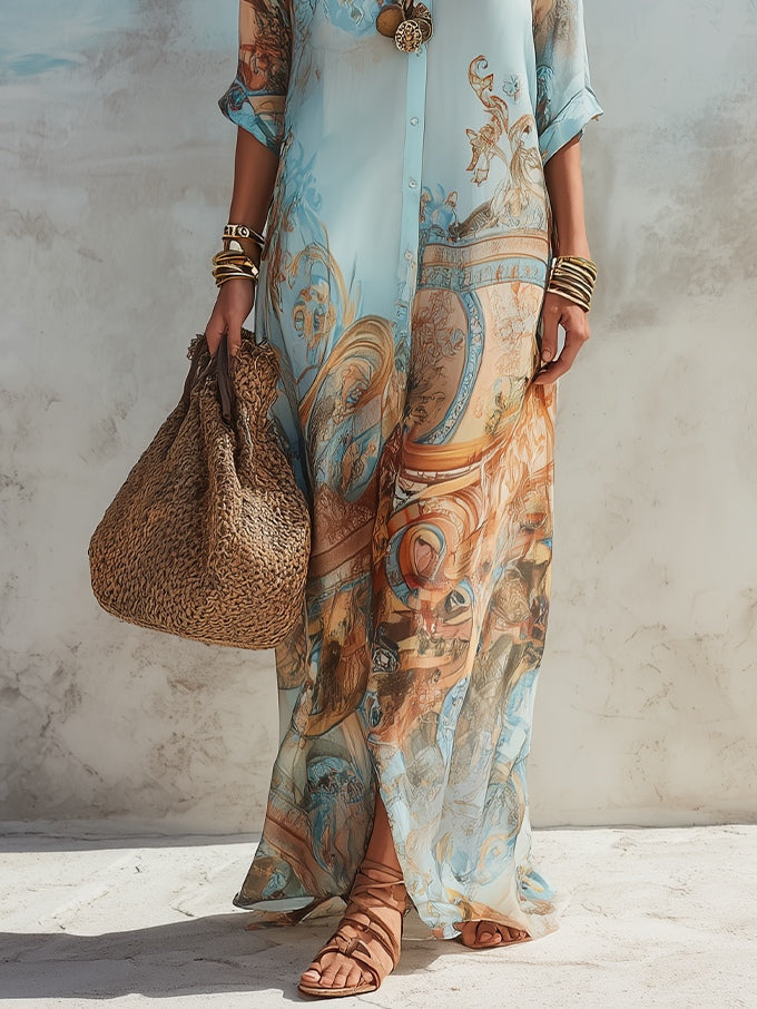 Serena – Mittelmeer-inspiriertes Hemdkleid